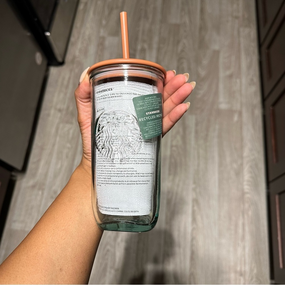 Starbucks Terracotta Recycled Glass Tumbler - Picture 4 of 5